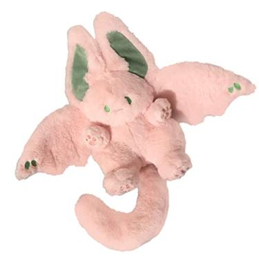 Imagem de Boneca Coelho de Pelúcia Portátil Pequeno Animal Brinquedo de Pelúcia Cauda Longa Design Bonito Decorativo Vívido Com Asas Para Carro Adulto (Rosa)
