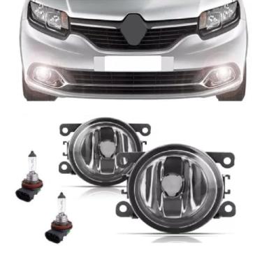 Imagem de Par Farol De Milha Universal Logan 2014 2015 2016 + Lâmpada