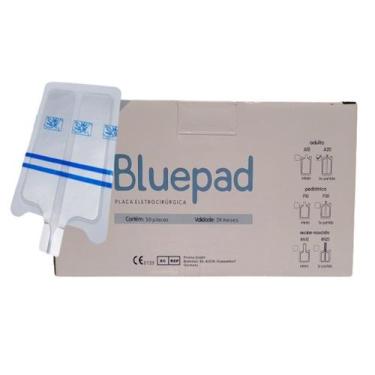 Imagem de Placa Adesiva Descartavel Bipartida A20 Bluepad para Bisturi Elétrico 