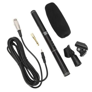 Imagem de Microfone de Câmera, Microfone Lavalier Microfone XLR Micropóneo Microfone Cardióide Mini Micor da Câmera de Espingarda de Espingarda Com Televisão Reporter Reporter Microfone