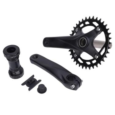 Imagem de Ciclo Crank Braço Set, Oco Integrado Crankset Liga de Alumínio Crank Braço Set para BB68 Rosca Suporte Inferior