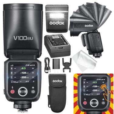 Imagem de GODOX V100 S Flash Para Sony – Obturador Global, Controle De Tela Sensível Ao Toque, Flash De Câmera Ttl De 100 W V1 Para Sony Atualizado, 70 Flashes Consecutivos De Potência Total, Flash De Câmera