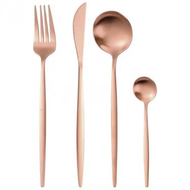 Imagem de Faqueiro 24 Peças Fracalanza Constantinne Em Aço Inox Cobre