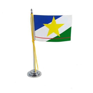 Imagem de Mini Bandeira Mesa Estado De Roraima Mastro 15 Cm
