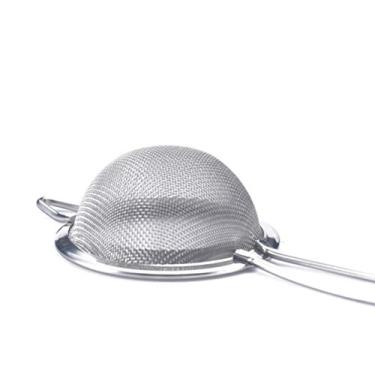 Imagem de aqxreight 2.6in Fine Mesh Peneira De Aço Inoxidável Coador De Chá 6.5cm Mini Peneira Com Malha De Sarjas Sturdy para Straining Chás Cocktails (malha 30)
