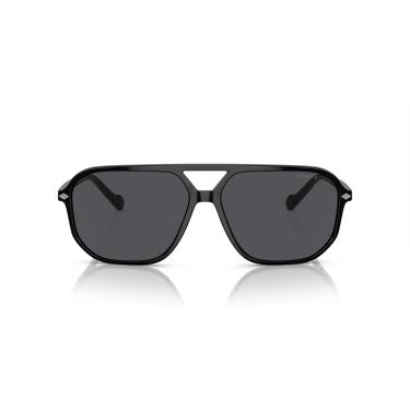 Imagem de Óculos de Sol Vogue Eyewear 0VO5531S W44/87 Tam 60 / Preto - Lentes Cinza Escuro