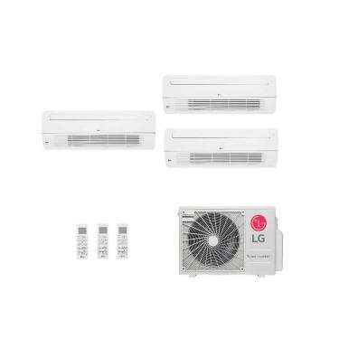 Imagem de Ar Condicionado Multi Split Inverter 3 ambientes ( 1via 2X 9.000BTUS, 1X 12.000BTUs) Quente/Frio WiFi integrado