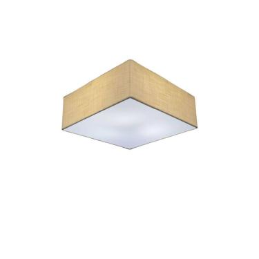 Imagem de Plafon Para Sala Quadrado SL-3000 Cúpula Cor Palha