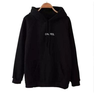 Imagem de Moletom Canguru com Capuz OH YES - fivestyles, Preto, M