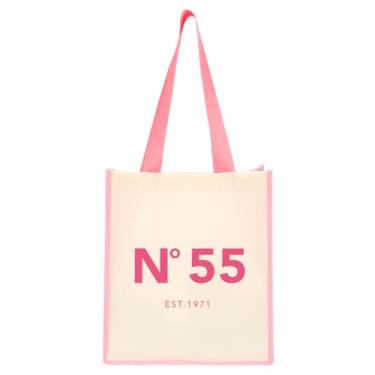 Imagem de NGLIV Presente de aniversário de 55 anos para mulheres, presentes de aniversário de 55 anos para mulheres, bolsa rosa de lona, presente exclusivo de aniversário de 55 anos para mãe, esposa, tia