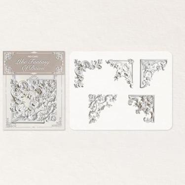 Imagem de 20 molduras de papel vintage para scrapbook, moldura de papel decorativo de janela de flores para diários de lixo, kit vintage para fazer cartões, molduras de papel decorativo