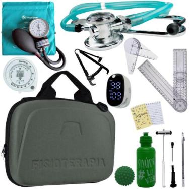 Imagem de Kit Fisioterapia Maleta Goniometro Martelo Buck Completo - Love Saude,