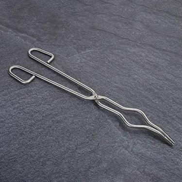 Imagem de Acouto Pinças para Cadinho de Aço Inoxidável Pinças para Cadinho de 40 Cm Suprimentos de Laboratório de Metal Braçadeira de Retenção de Copo de Aço Inoxidável para de Nível Profissional - Industrial