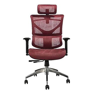 Imagem de Cadeira de escritório reclinável, cadeira de mesa, cadeira de mesa de computador, suporte lombar, respirável, cadeira de escritório, encosto alto, suporte lombar e função de inclinação de apoio de