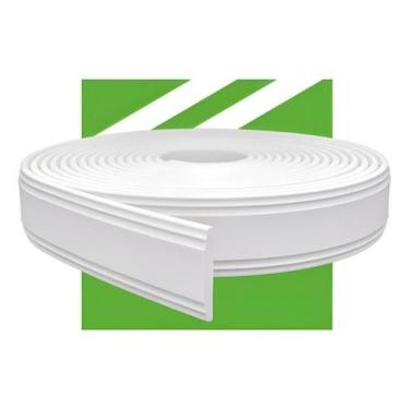 Imagem de Rodameio Eva Flexível Autocolante 7Cm Rolo 10M Branco Rm610 - Meu Roda