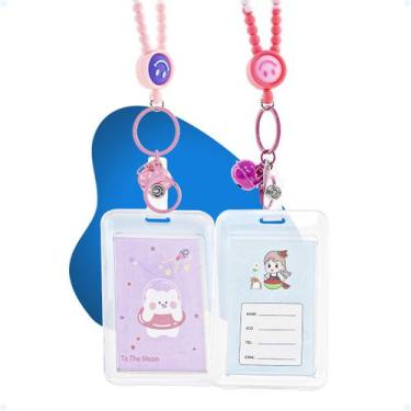 Imagem de Porta Crachá Infantil Identificação Escolar Passeio Mochila - Hxt