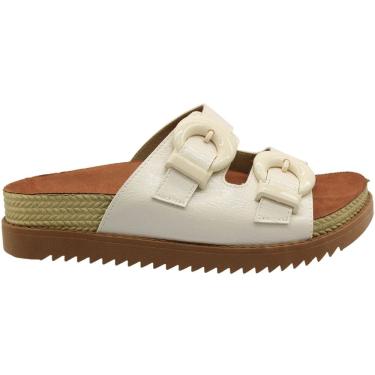 Imagem de Tamanco Plataforma Slide Moleca Fivela Lua Verniz Feminino