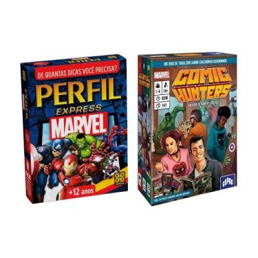 Imagem de COMP Kit Jogos Marvel  Perfil Express Grow + Marvel Colecionadores de 