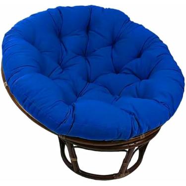 Imagem de Almofada grossa e macia para cadeira - Tecido de algodão grosso e acolchoado, assento de chão macio e redondo, cadeira de balanço, varanda, sala de estar ou dormitório universitário.