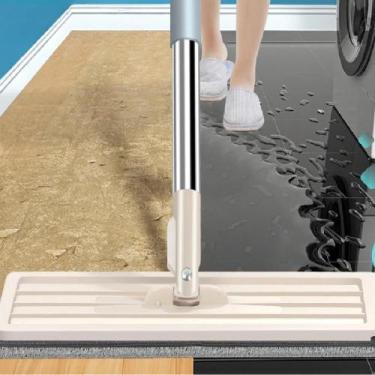 Imagem de Rodo Mop Flat Slim Balde Lava e Seca Com 1 Pano Melhor Rodo Limpeza Rá