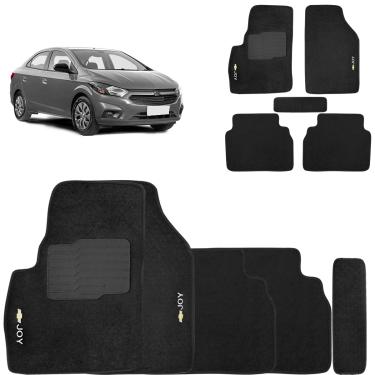 Imagem de Jogo de Tapete Carpete Onix joy 2020 a 2022 Preto 5 Peças