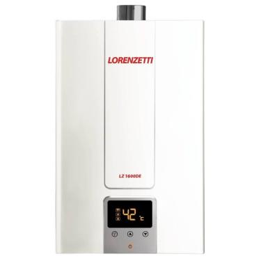 Imagem de Aquecedor a Gás de Parede LZ 1600DE 15L-min Digital com Exaustão Forçada Lorenzetti Bivolt