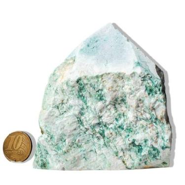 Imagem de 01 Jadeita Pé e Bico Serrado 7 a 12cm 300 a 400g Tipo B - Cristaisdecu