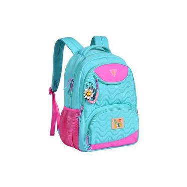 Imagem de Mochila Escolar Costas Juvenil Luluca Lulike Lu24073 Azul