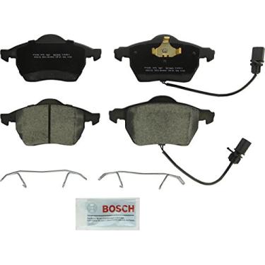 Imagem de Bosch BC840 QuietCast Premium Conjunto de pastilhas de freio de disco de cerâmica para Audi: 2000-06 A4, 2000-06 A4 Quattro, 2000-04 A6, 1998-04 A6 Quattro; Saab: 2007-09 9-5; Volkswagen