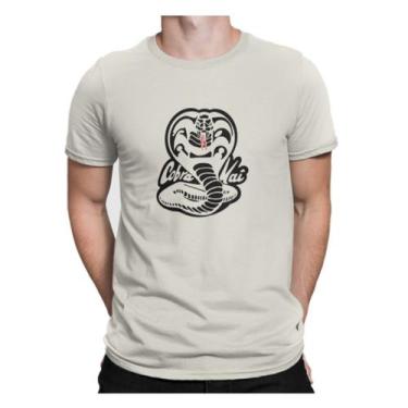 Imagem de Camiseta Camisa Cobra Kai Masculina Offwhite - Liga Fashion