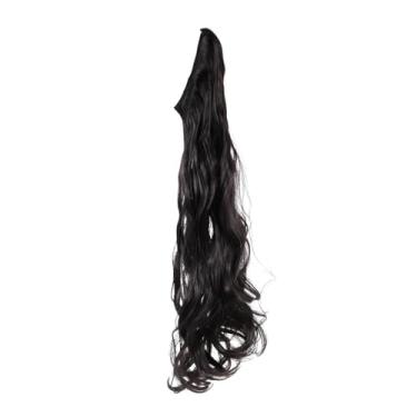 Imagem de SKISUNO extensões de cabelo ondulado peruca extensão de cabelo cacheado mulheres cabelos cacheados cachos pedaço de cabelo ampliar Acessórios linha de pesca fio de alta temperatura