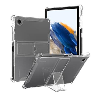 Imagem de Dteck Capa para Galaxy Tab A8 (2022) - Capa traseira transparente de silicone durável com [suporte/porta-lápis] Capa protetora leve para tablet Samsung Galaxy Tab A8 10,5 polegadas SM-X200/X205,