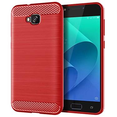 Imagem de Capa ASUS ZenFone Live Plus, com sensação suave, proteção total, anti-arranhões e impressões digitais + capa de celular resistente a arranhões para ASUS ZenFone Live Plus