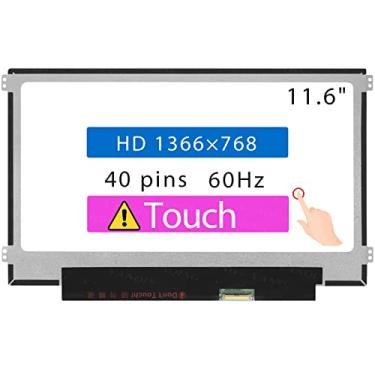 Imagem de WARWOLFTEAM Tela LCD de substituição para HP Chromebook 11A G8 11 G8 EE G9 EE HD 1366 * 768 40 pinos painel de tela sensível ao toque