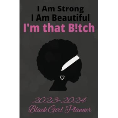 Imagem de Agenda mensal para meninas negras 2023-2024: Just A Girl Boss Building HER Empire: Planejador afrocêntrico inspirador