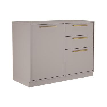 Imagem de Balcão Triplo Itatiaia Essence com 1 Porta, 3 Gavetas e 120 cm de Largura - Fendi