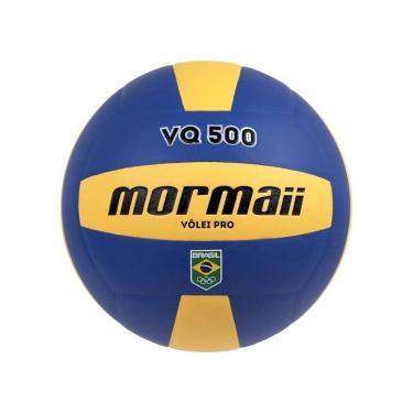 Imagem de Bola Mormaii Vôlei de Quadra VQ-500 Pro COB Unissex - Azul e Amarelo