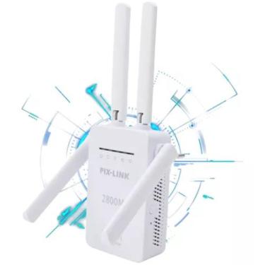 Imagem de Repetidor e Roteador Wifi 4 Antenas De Sinal 2800M - Pix Link
