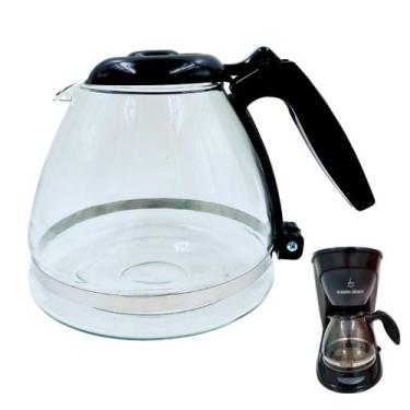 Imagem de Copo Jarra de Cafeteira Black Decker Dcm2000 Vidro Forte Preto - Mistr