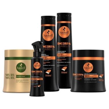 Imagem de Kit Encorpa Haskell 500ml C/ 4 Itens + Máscara Murumuru 500g