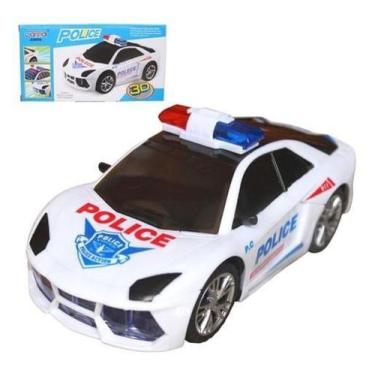 Imagem de Carrinho Polícia Bate E Volta Com Luz E Som - Generico