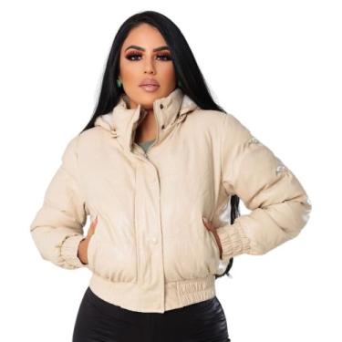 Imagem de Jaqueta Feminina Puffer Forrada De Pelúcia Samanta - Lagun Brasil, Beg