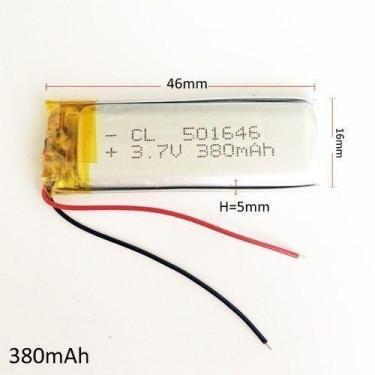 Imagem de 2 Baterias Chaveiro , Óculos, 3,7v  380mah 501646 - bgb