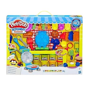 Imagem de Play-Doh Kitchen Creations Ultimate Barbecue Set Create & Make Meals with Kitchen Tools 40 Pieces