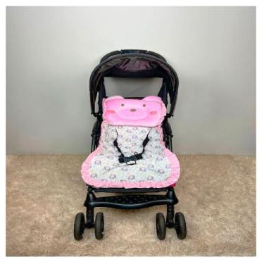 Imagem de Capa para Carrinho de Bebê com Almofadinha 02 Peças Diversas Cores - M