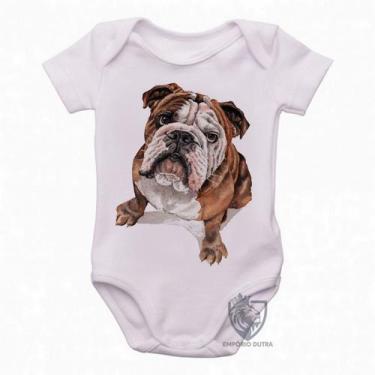 Imagem de body nenê criança roupa bebê Cachorro Bulldog Dog - Empório Dutra, G  