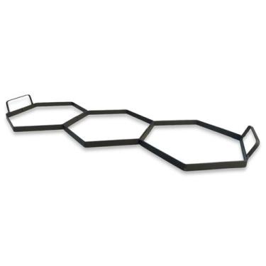 Imagem de Forma Aço Para Carimbar Pisos Estampar Concreto 25x25cm - FLI Comercio