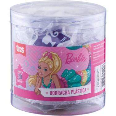 Imagem de Borracha Decorada Barbie TRIS - 2 Modelos Sortidos - Pote com 20 Unida