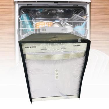 Imagem de Capa para lava louças brastemp 8 serv. bfl08bb transparente - Clean Ca