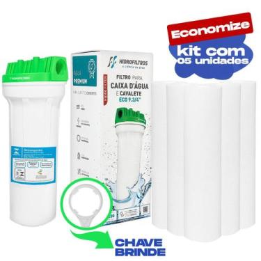 Imagem de Filtro Caixa D'água e Cavalete Hidrofiltros + 5 Refil Extra